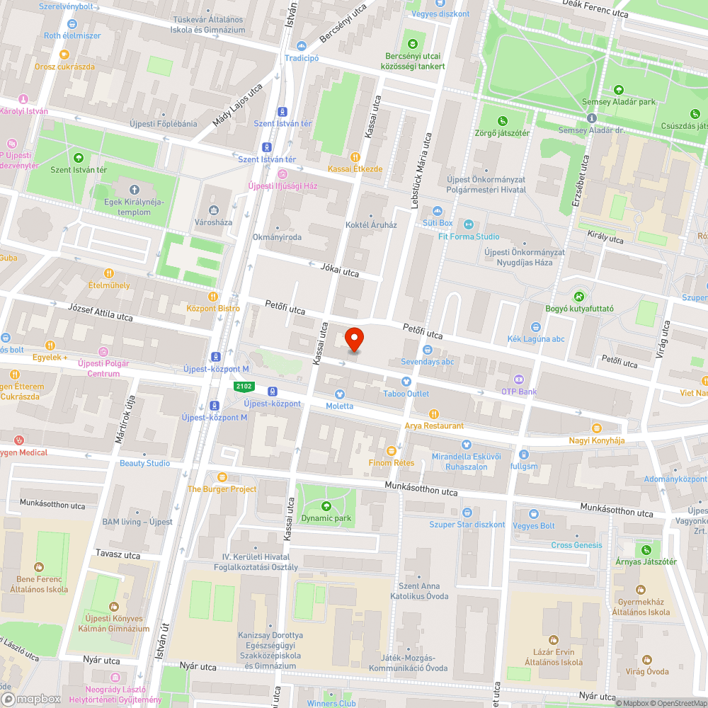 Szemetes utca bejelentés helye