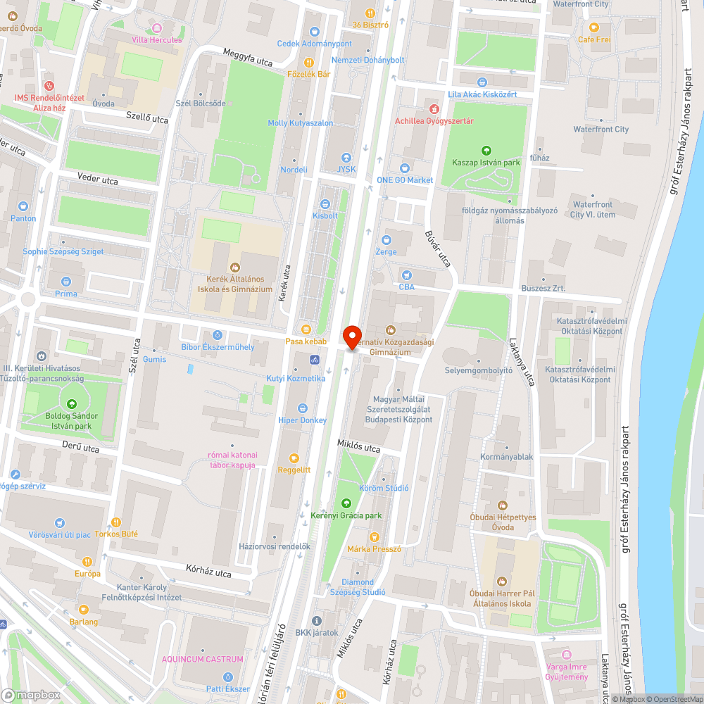 Aluljáró bejelentés helye