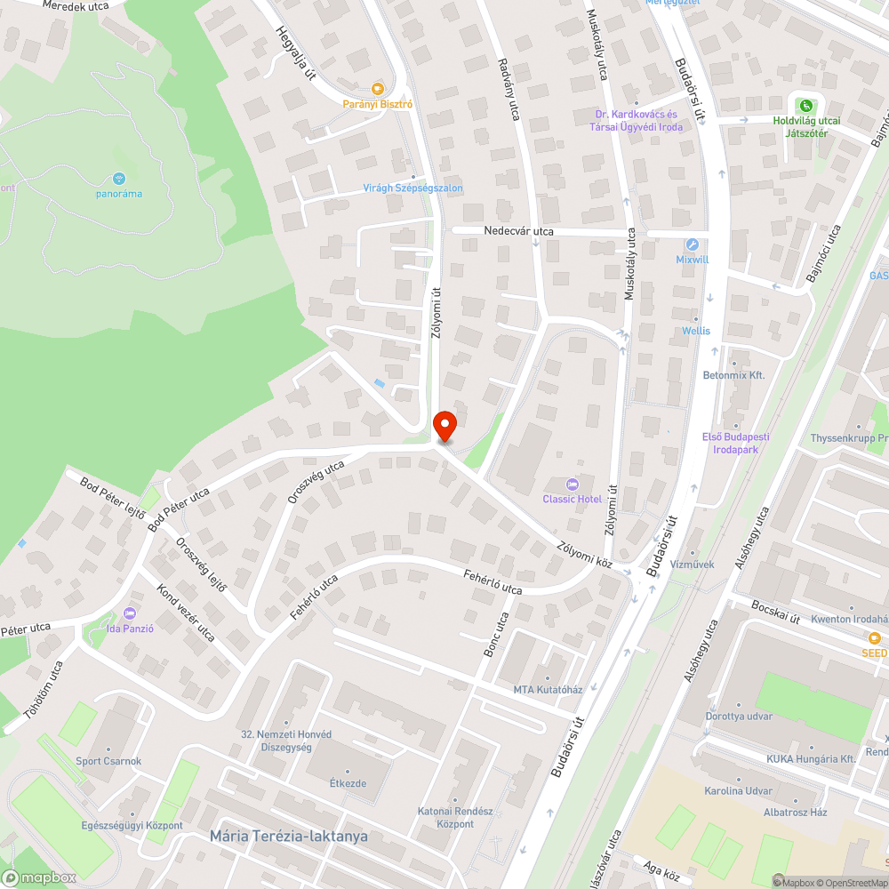 Fenyőfa és zöldhulladék bejelentés helye