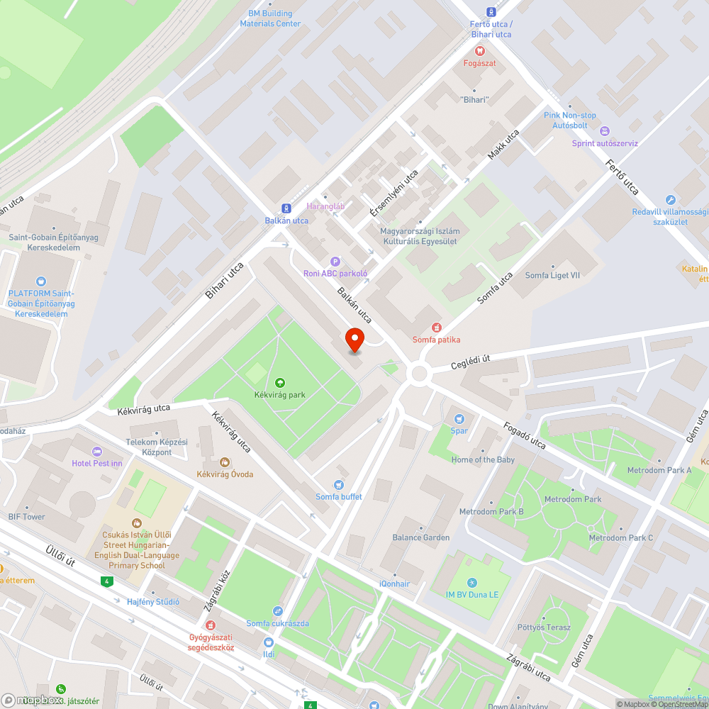 Megsüllyedt fedlap bejelentés helye