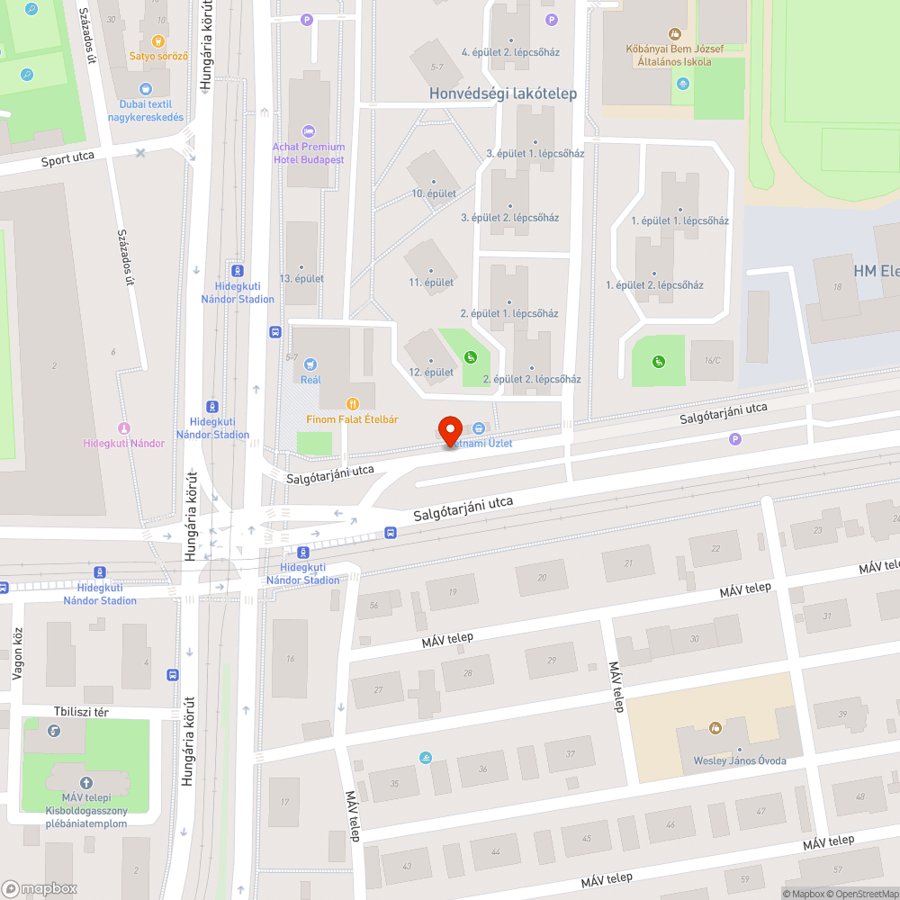 Betört ablakú szeméttel teli roncs bejelentés helye