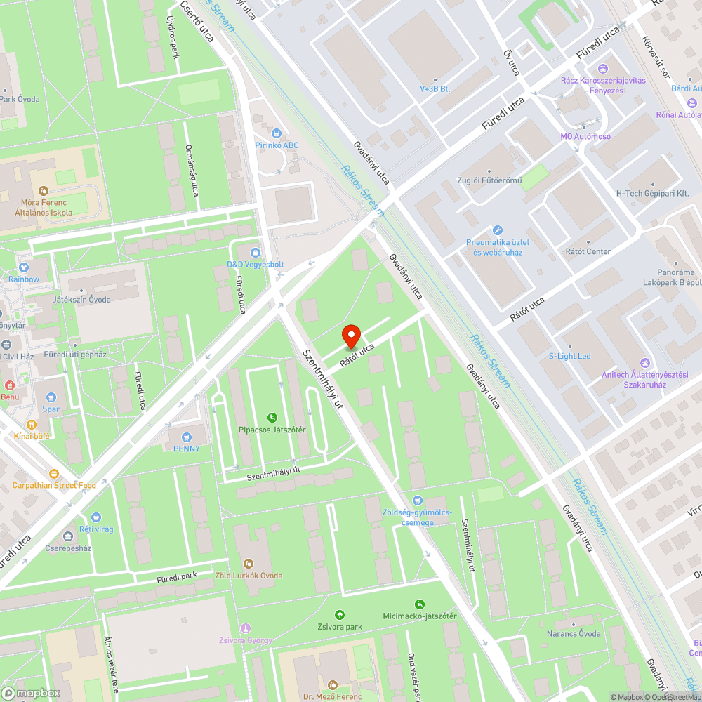 Elhagyott autó bejelentés helye