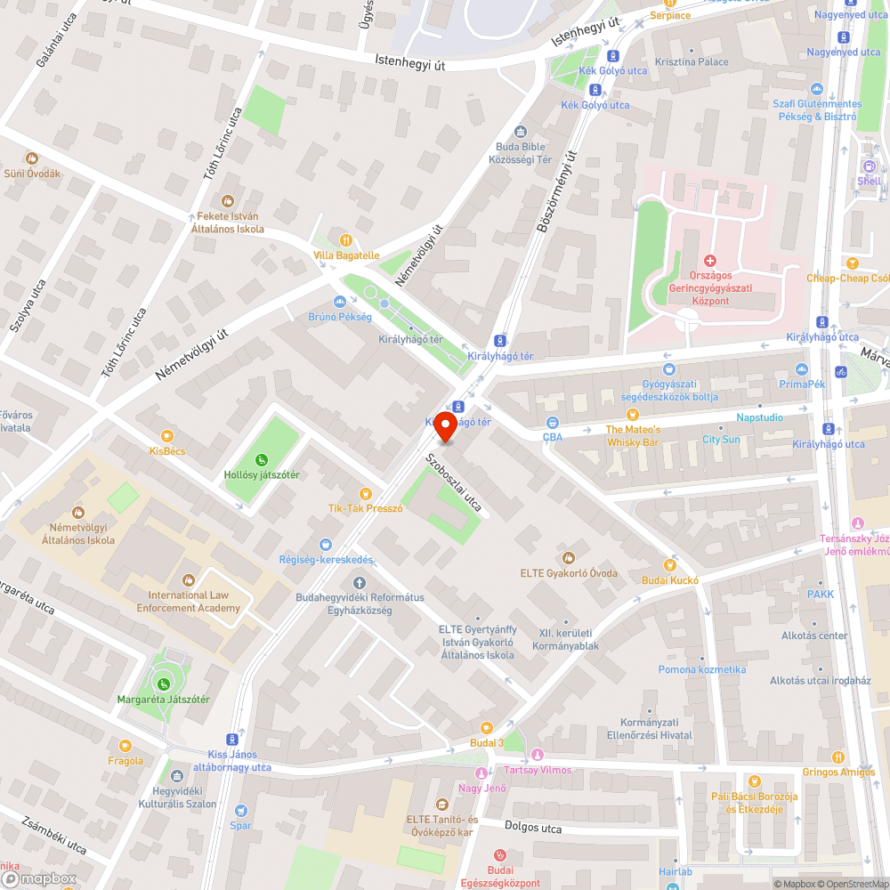 Botlásveszélyes fedlap bejelentés helye