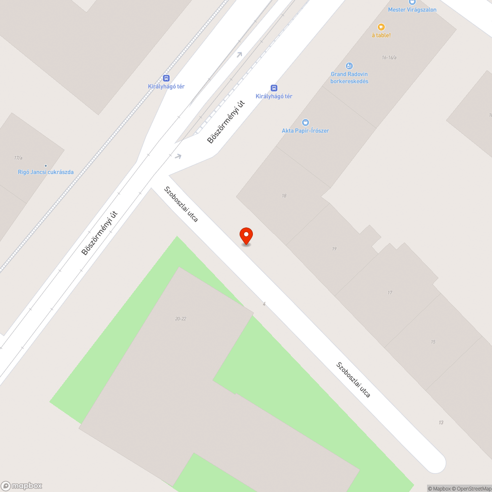 Kátyú bejelentés helye