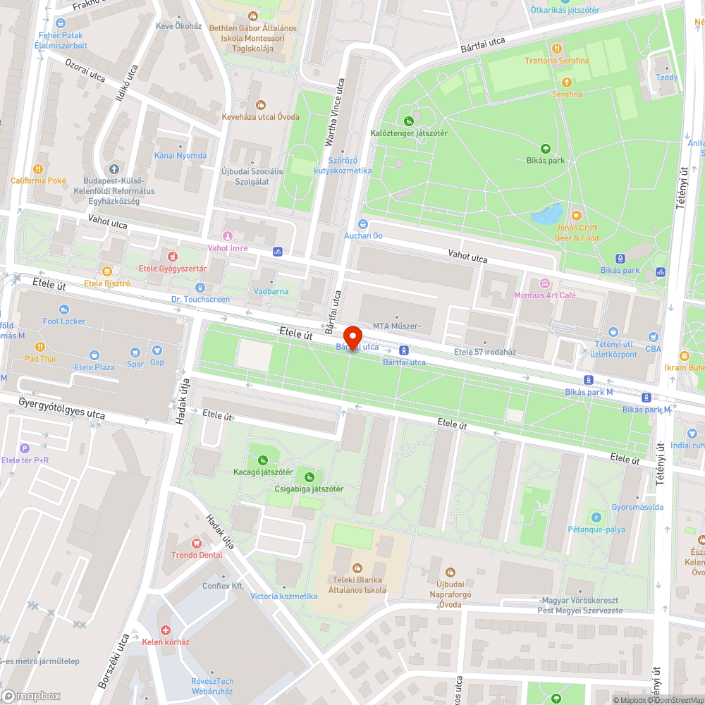 Sérült szemétgyűjtő bejelentés helye