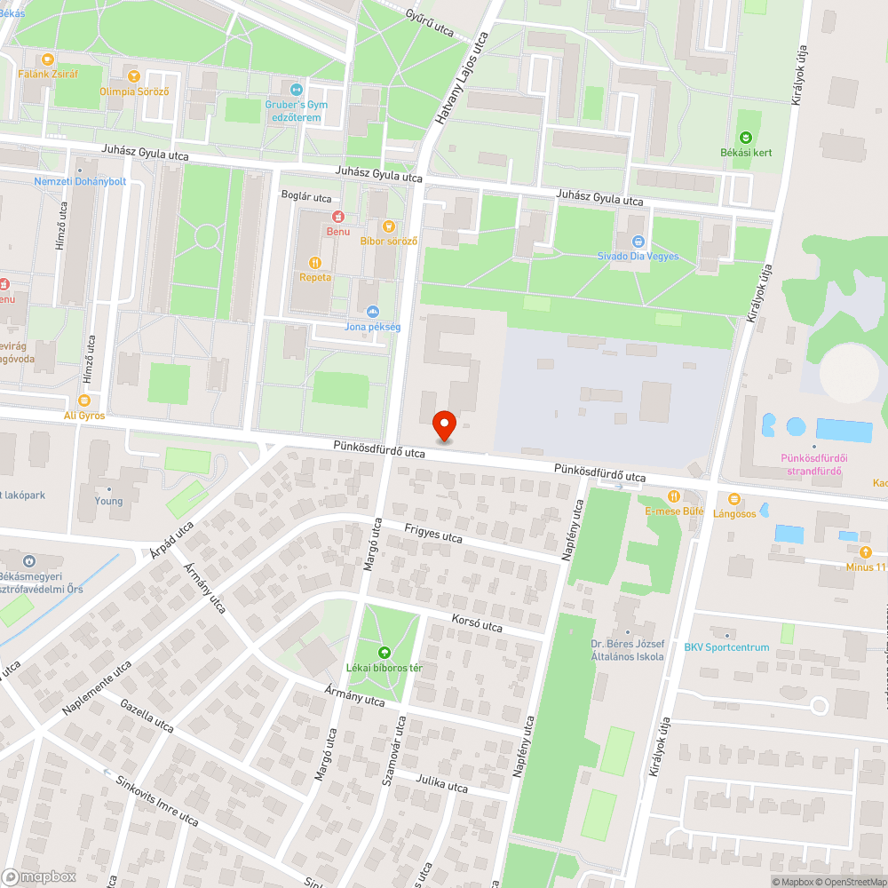 Régi, rossz állapotú út - Pünkösdfürdő utca bejelentés helye