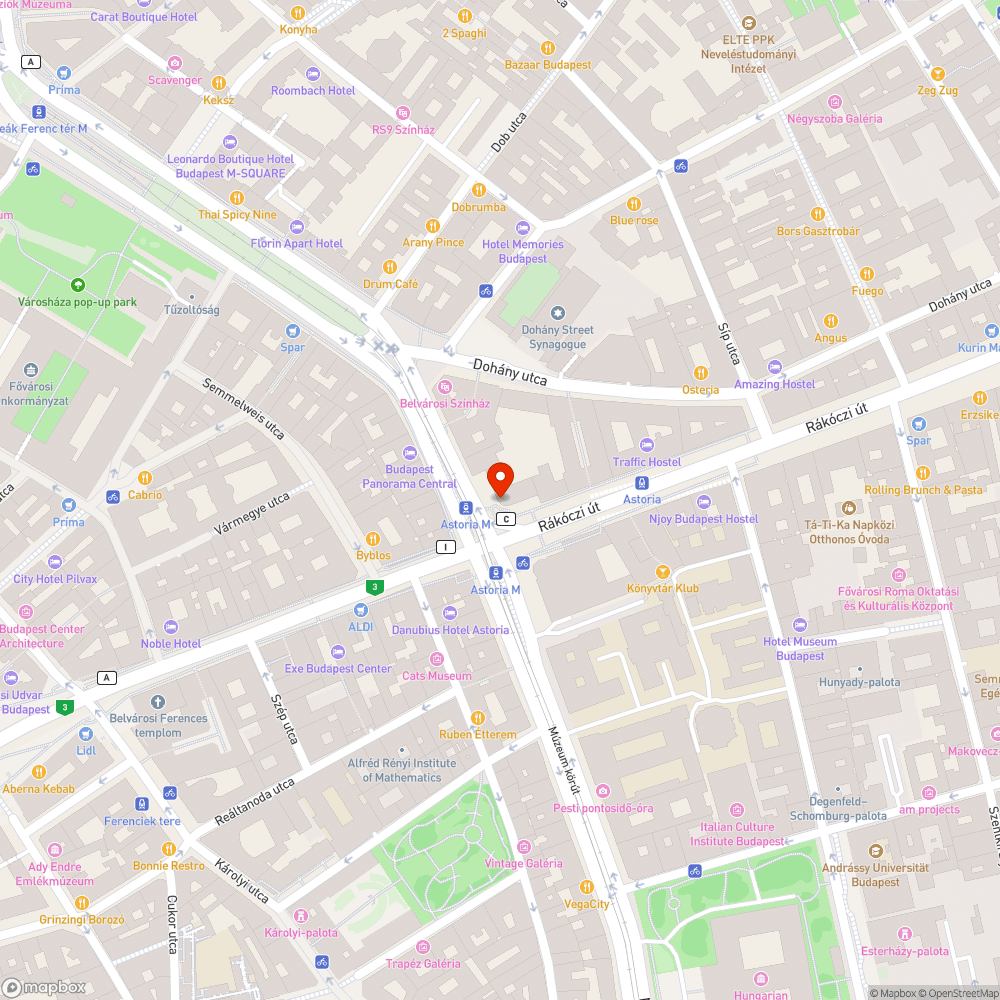 matricák Astoria táblákon bejelentés helye