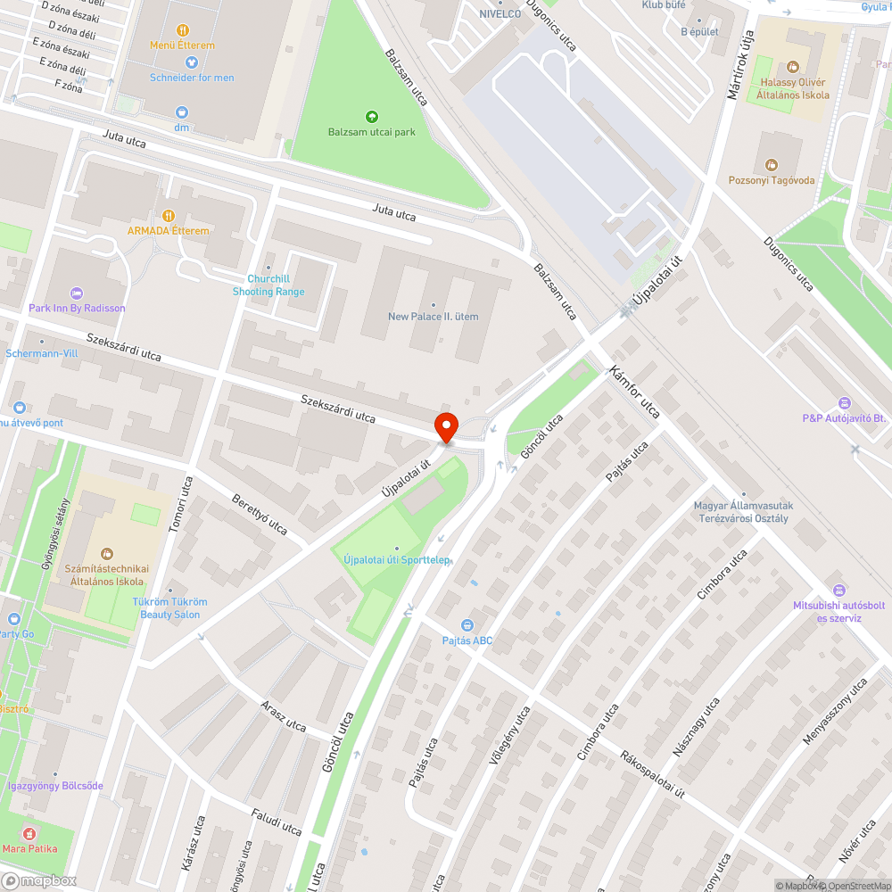 Oszlop maradványok a kerékpárúton bejelentés helye