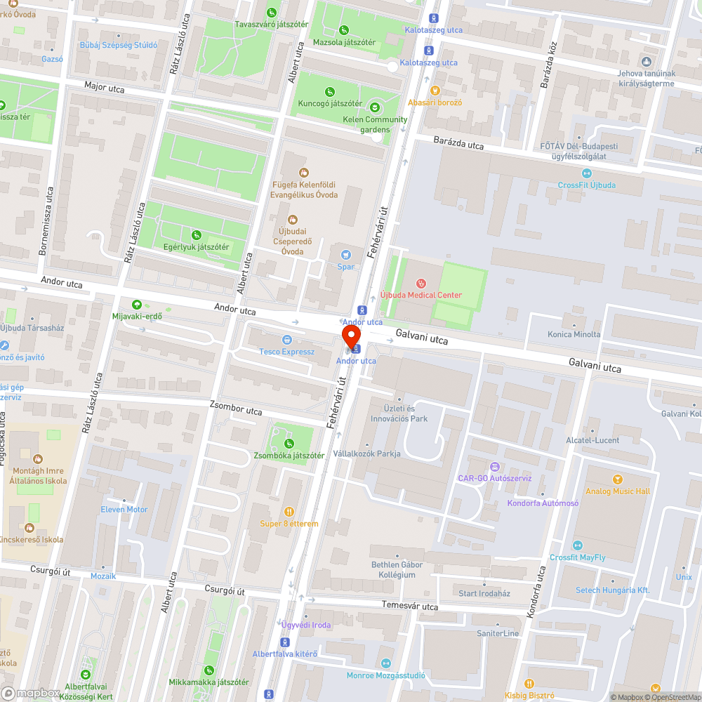 Téli gaz bejelentés helye