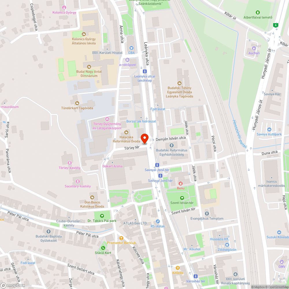 Oszlopból kilógó szerkezetek bejelentés helye