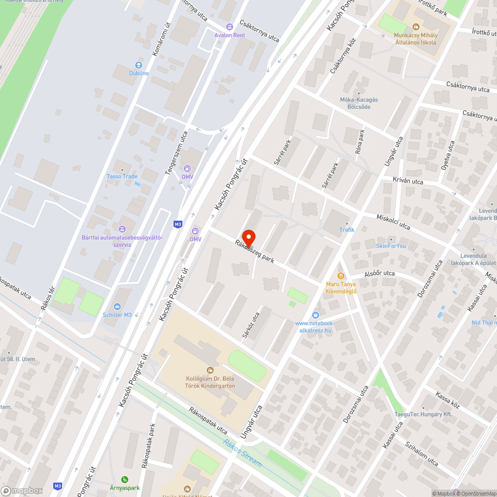 Sérült, rendszám nélküli roncs bejelentés helye