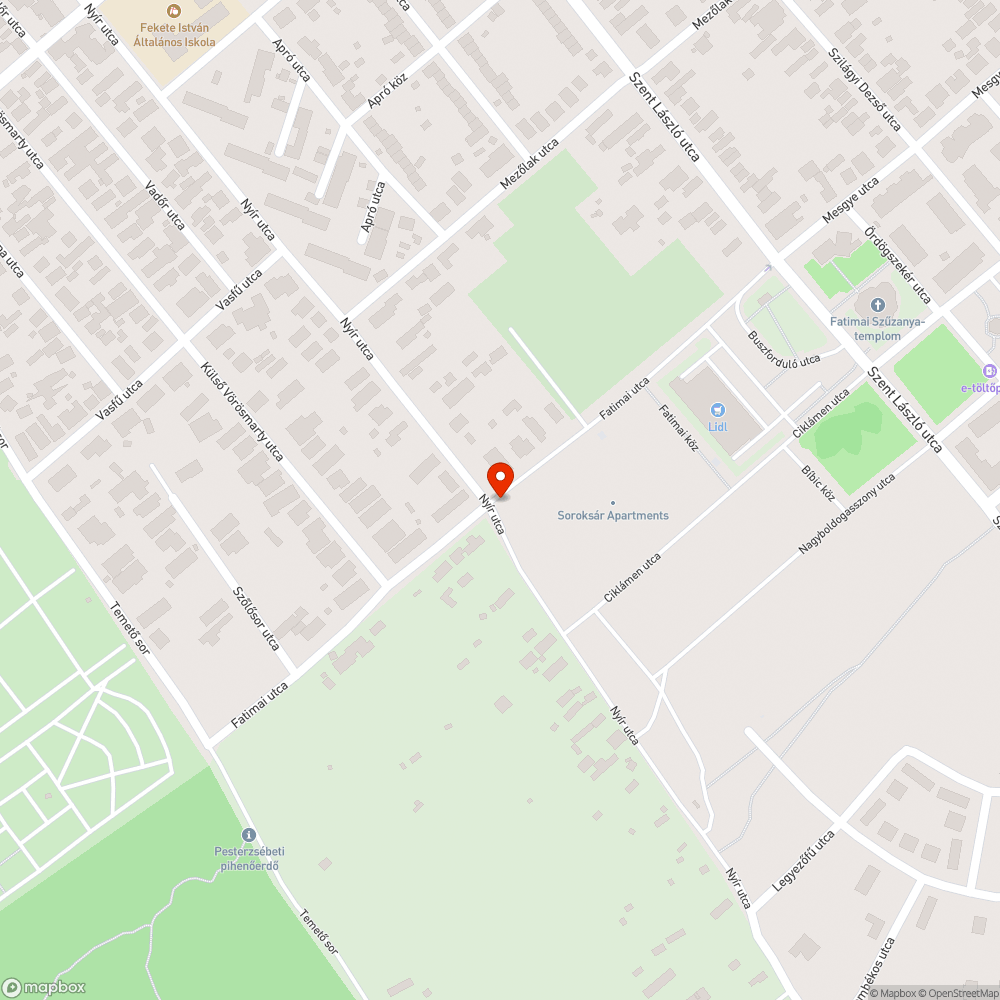 Elhagyott szemét bejelentés helye