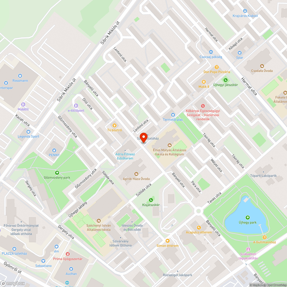 Lejött szekrényajtó bejelentés helye