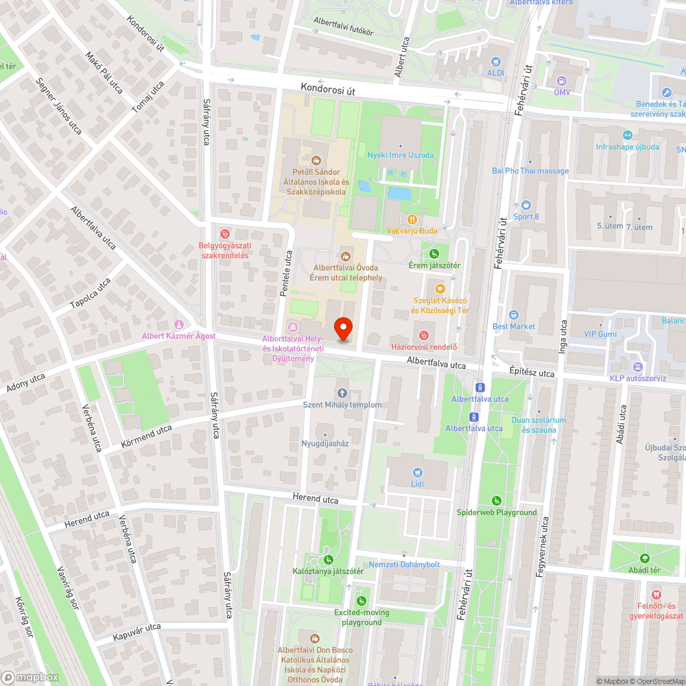 Kidőlt kresztábla bejelentés helye