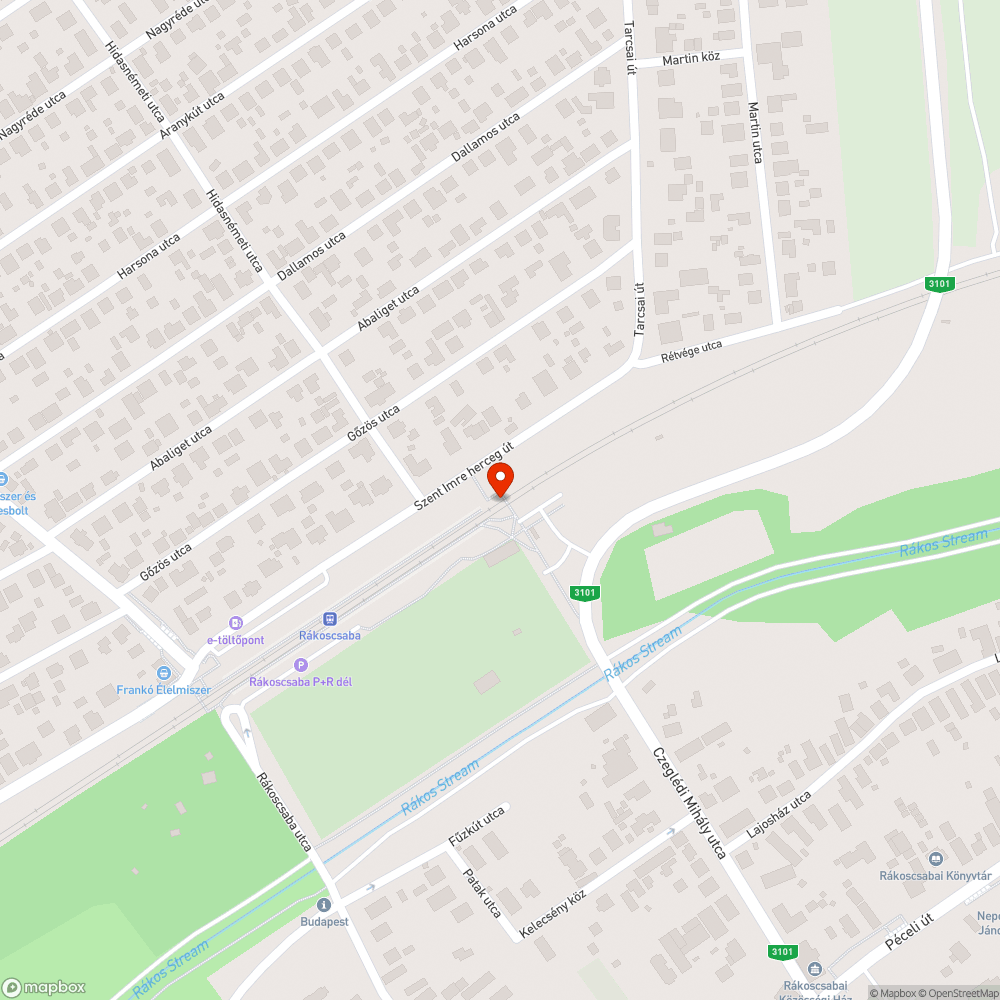 Rákoscsaba vasúti átjáróban nem ürítik a szemeteseket bejelentés helye