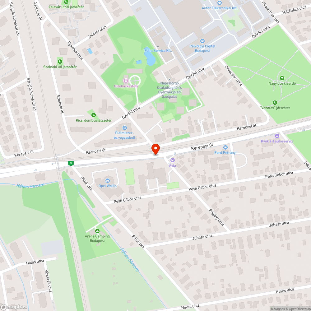 Jelzőlámpa ajtó bejelentés helye