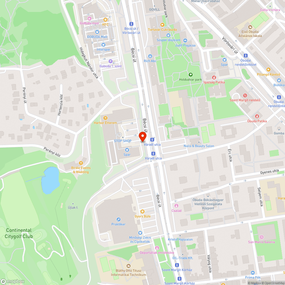 Balesetveszélyes járdalap a StopShop lépcsőjén bejelentés helye