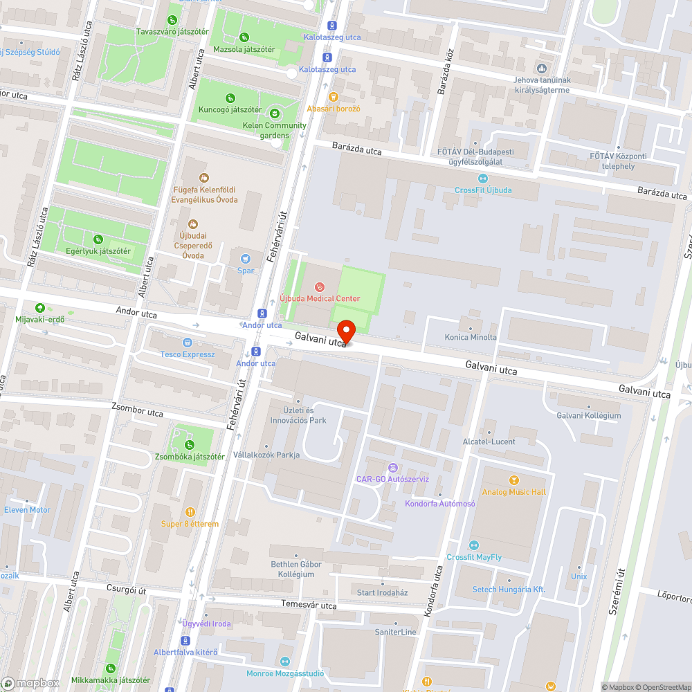 Szemetes utca + kintmarad fenyőfák bejelentés helye