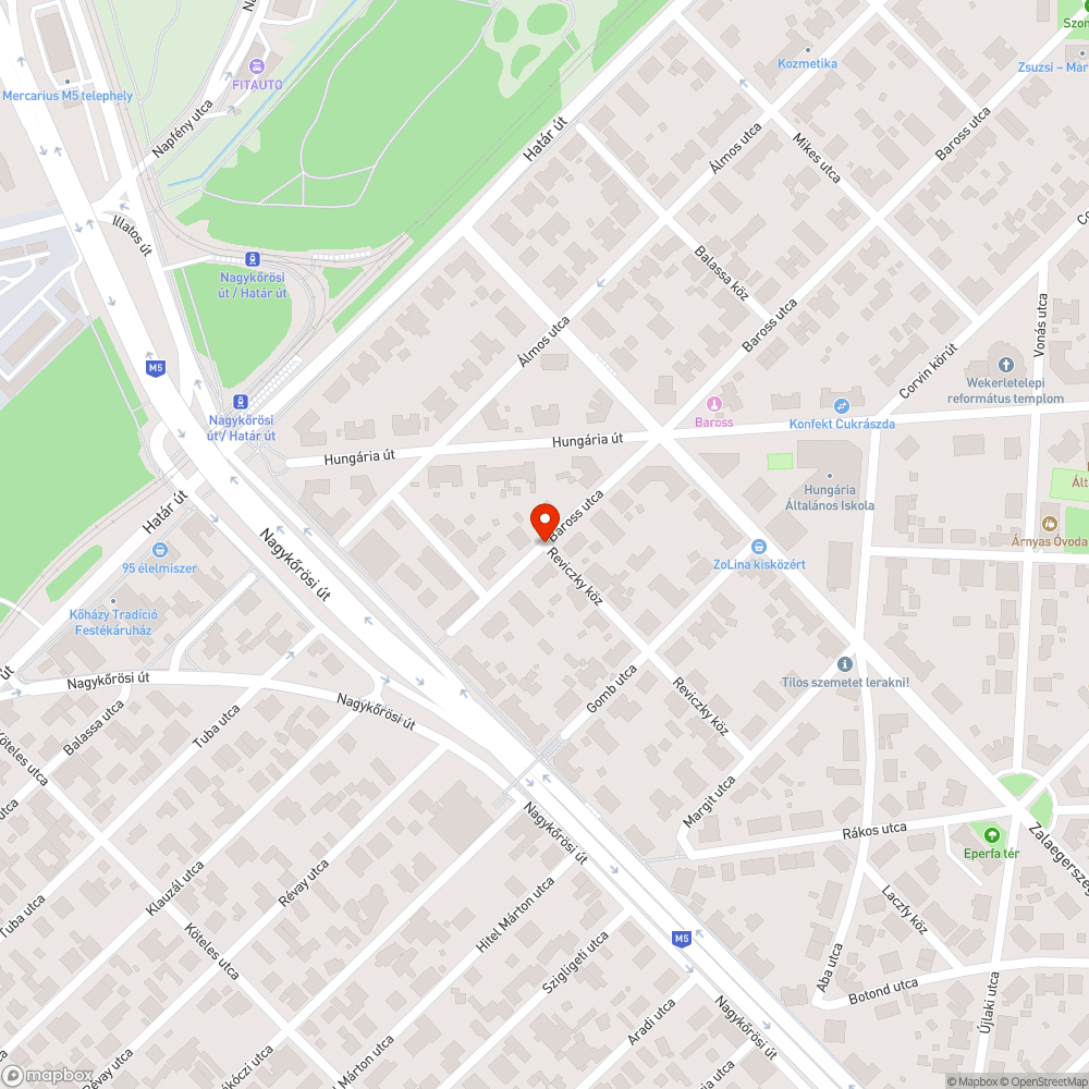 Veszélyes oszlop bejelentés helye