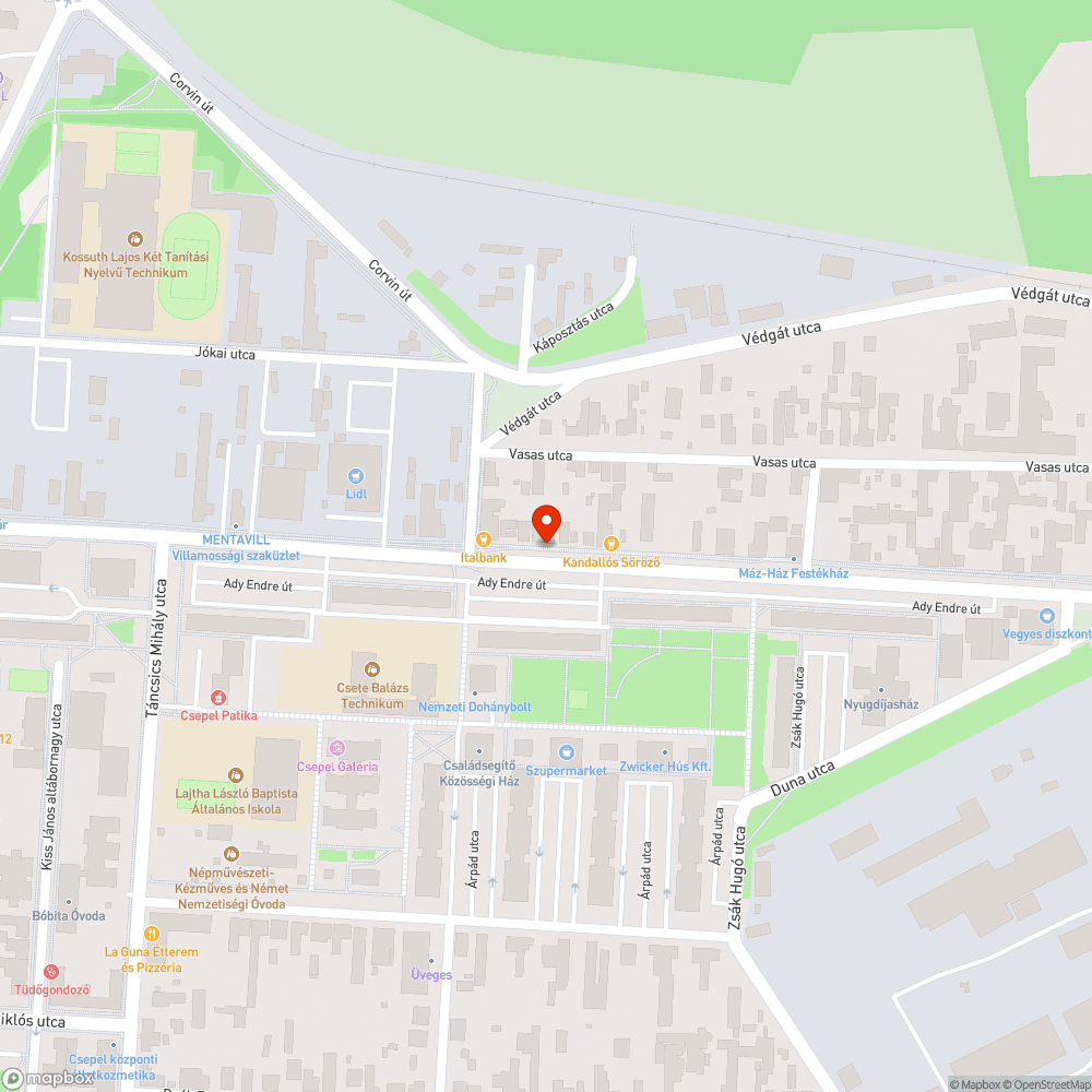 Több kátyú a buszmegállónál bejelentés helye