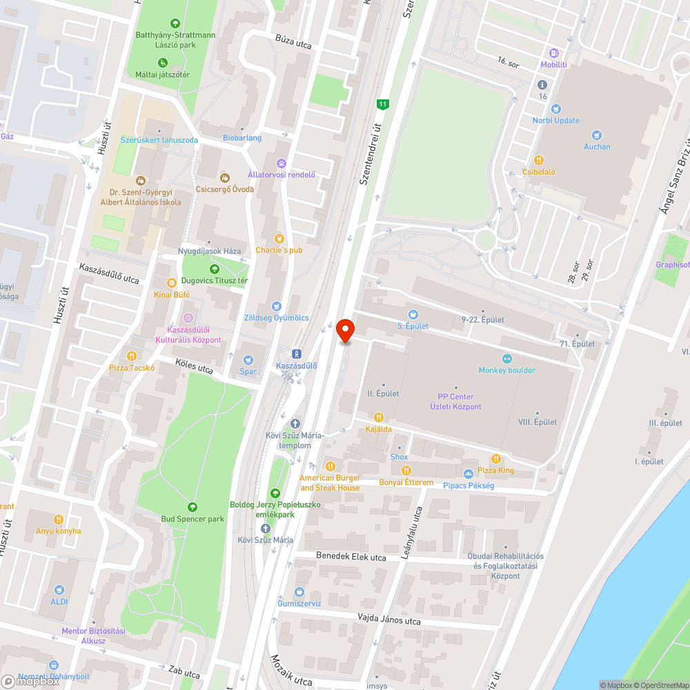 Kerékpárúti nagy baleset bejelentés helye