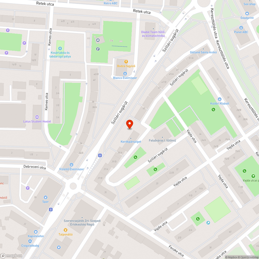 Tuskómarás - Szilléri sgt 41/a. bejelentés helye