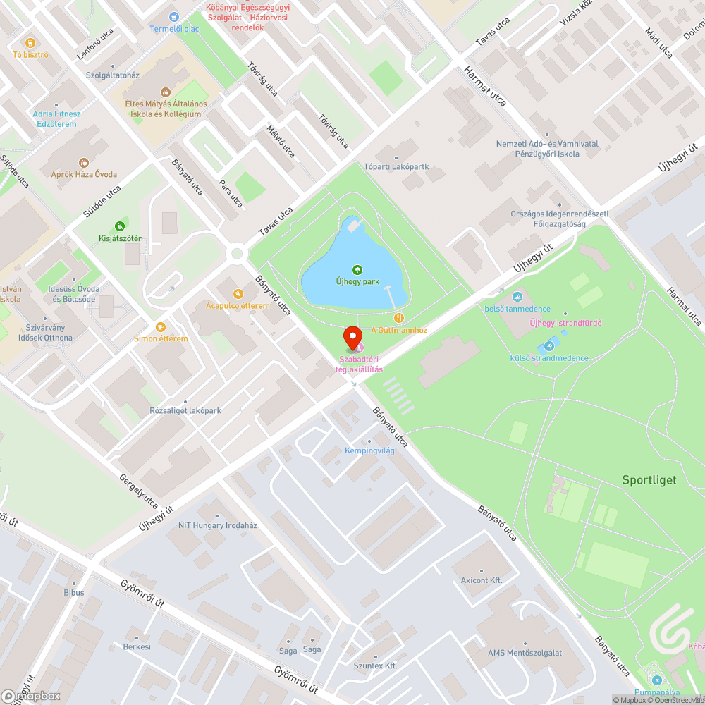 Ferde tábla bejelentés helye