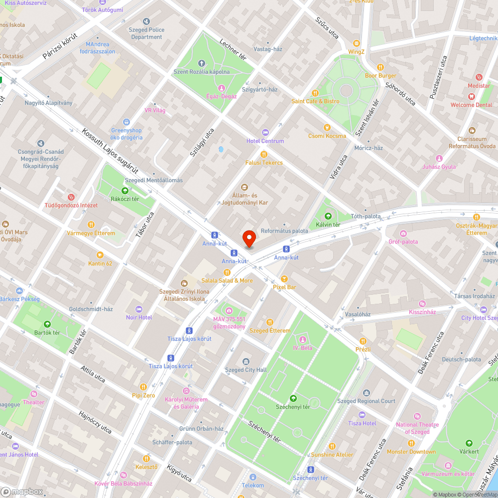 Hiányzik a poller - Kossuth L. sgt. És Tisza L. krt. sarka bejelentés helye