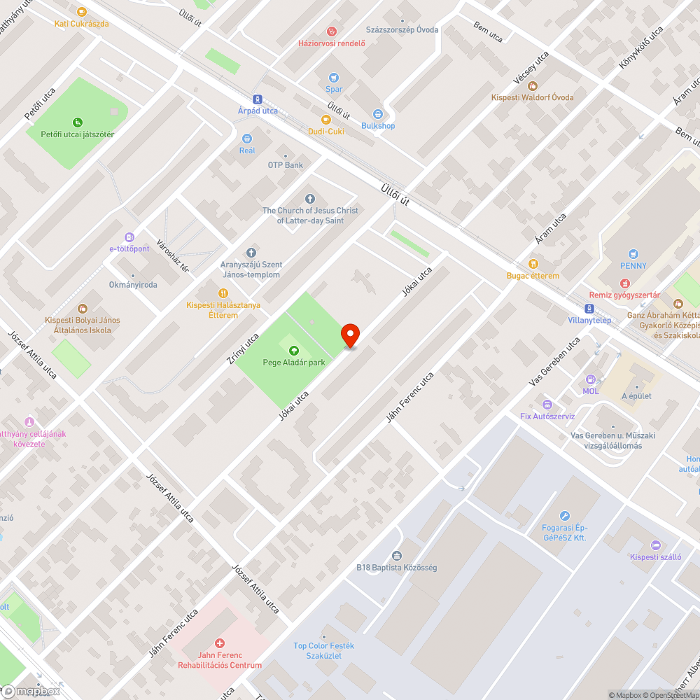 Kibelezett autó bejelentés helye