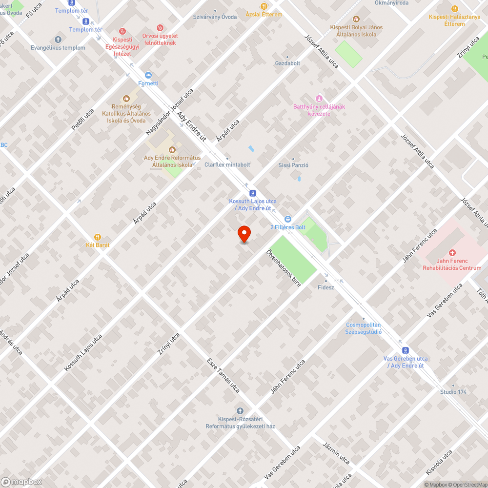 Mozdulatlan kisbusz bejelentés helye