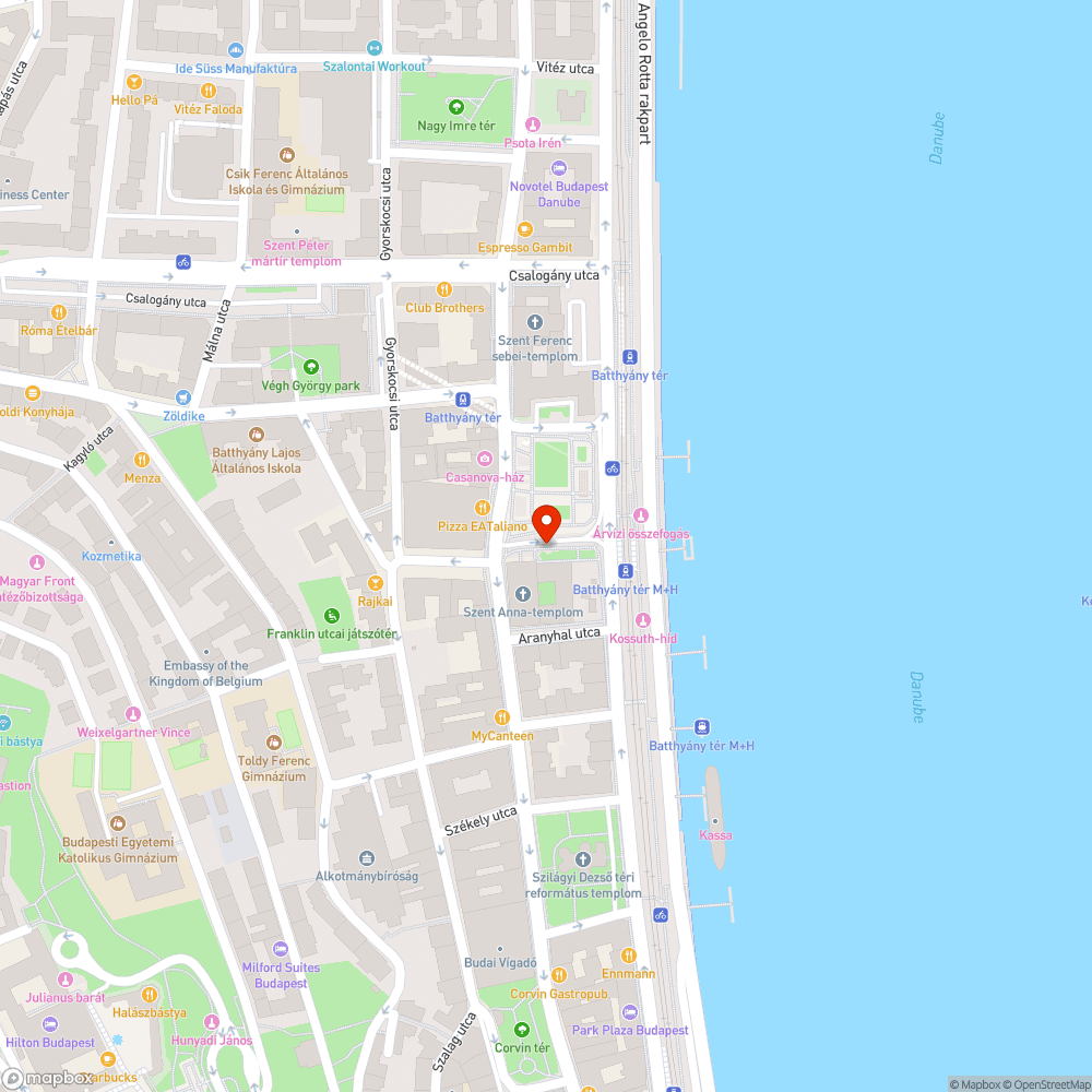 Szoborgyalázás a Batthyány téren bejelentés helye