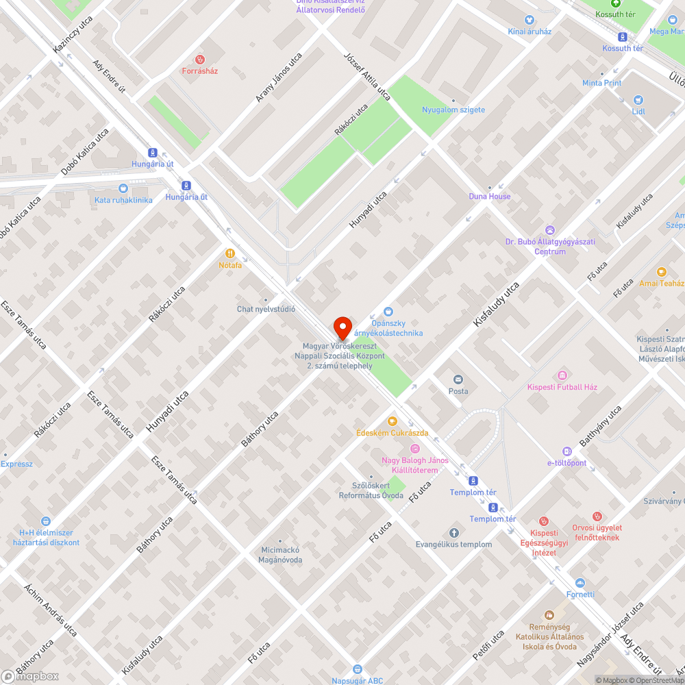 Hiányzó fényterelő bejelentés helye