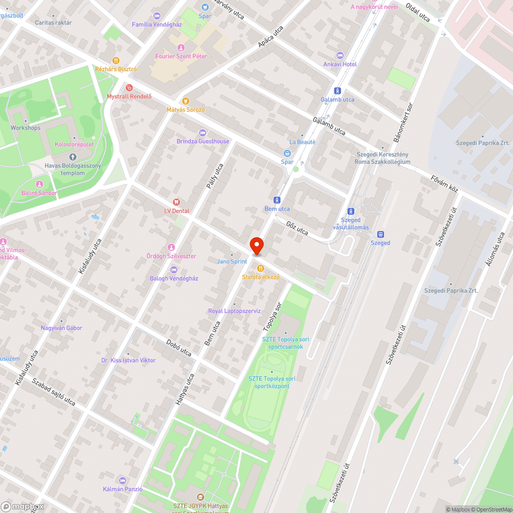 Éles fémcsonk bejelentés helye