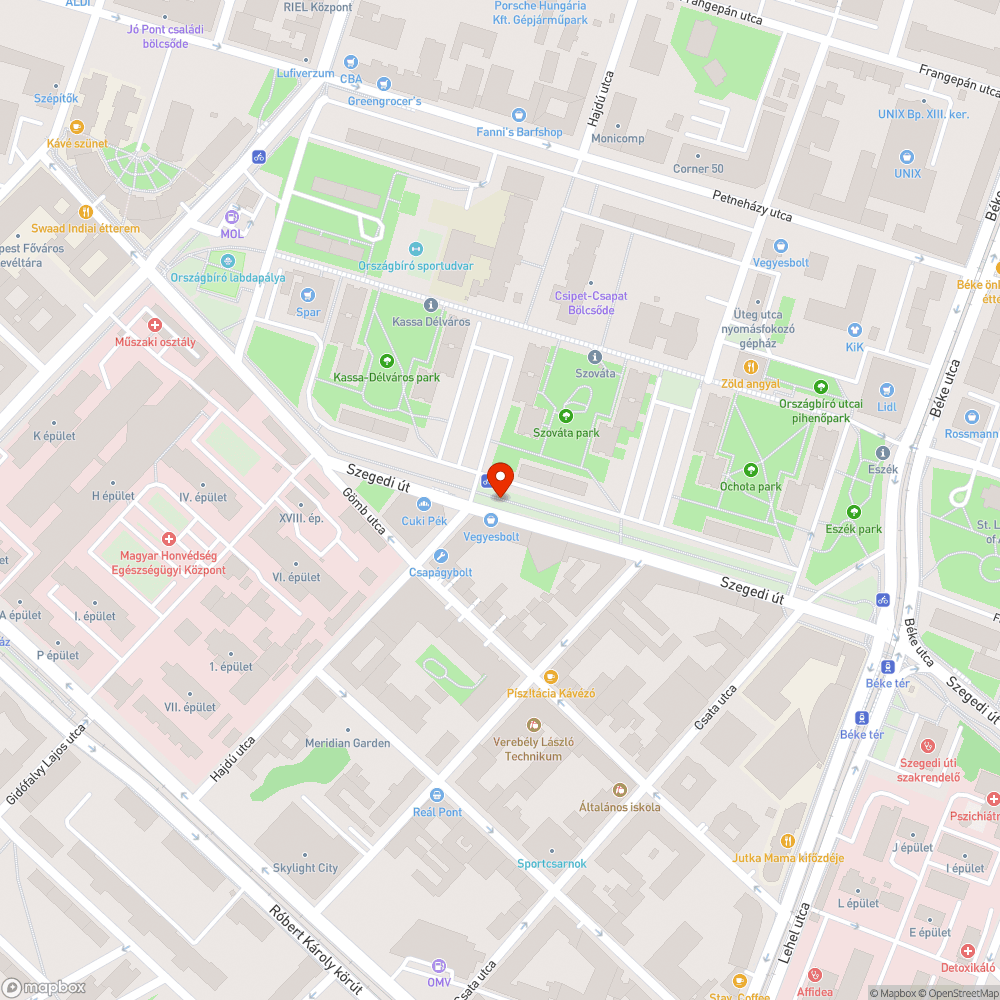 Megdőlt tábla bejelentés helye