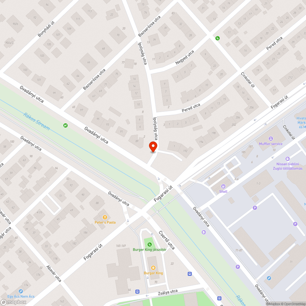 Balesetveszélyes út bejelentés helye