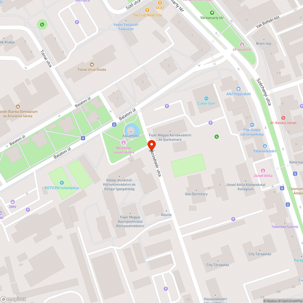 Üvegszilánk bejelentés helye