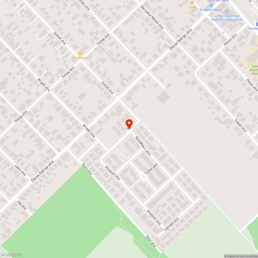 Lakó-pihenő övezet bejelentés helye