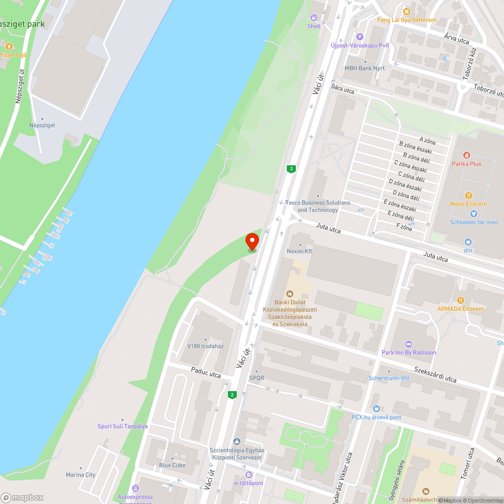 lekopott útburkolati jel bejelentés helye