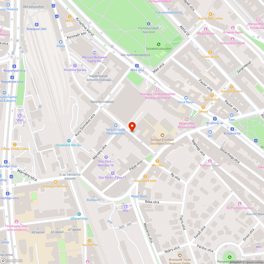 Elhagyott autó bejelentés helye