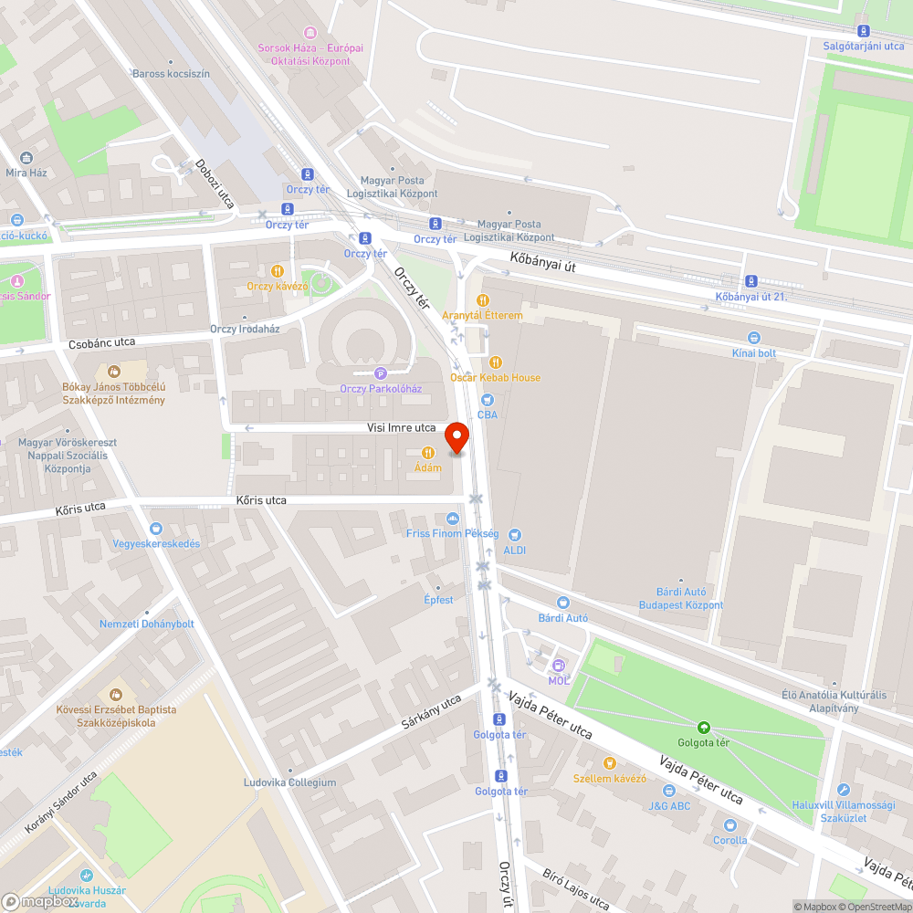 Az Orczy út menti előkertek állandóan szemetesek bejelentés helye