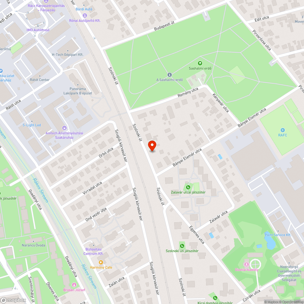 Veszélyes kátyú bejelentés helye