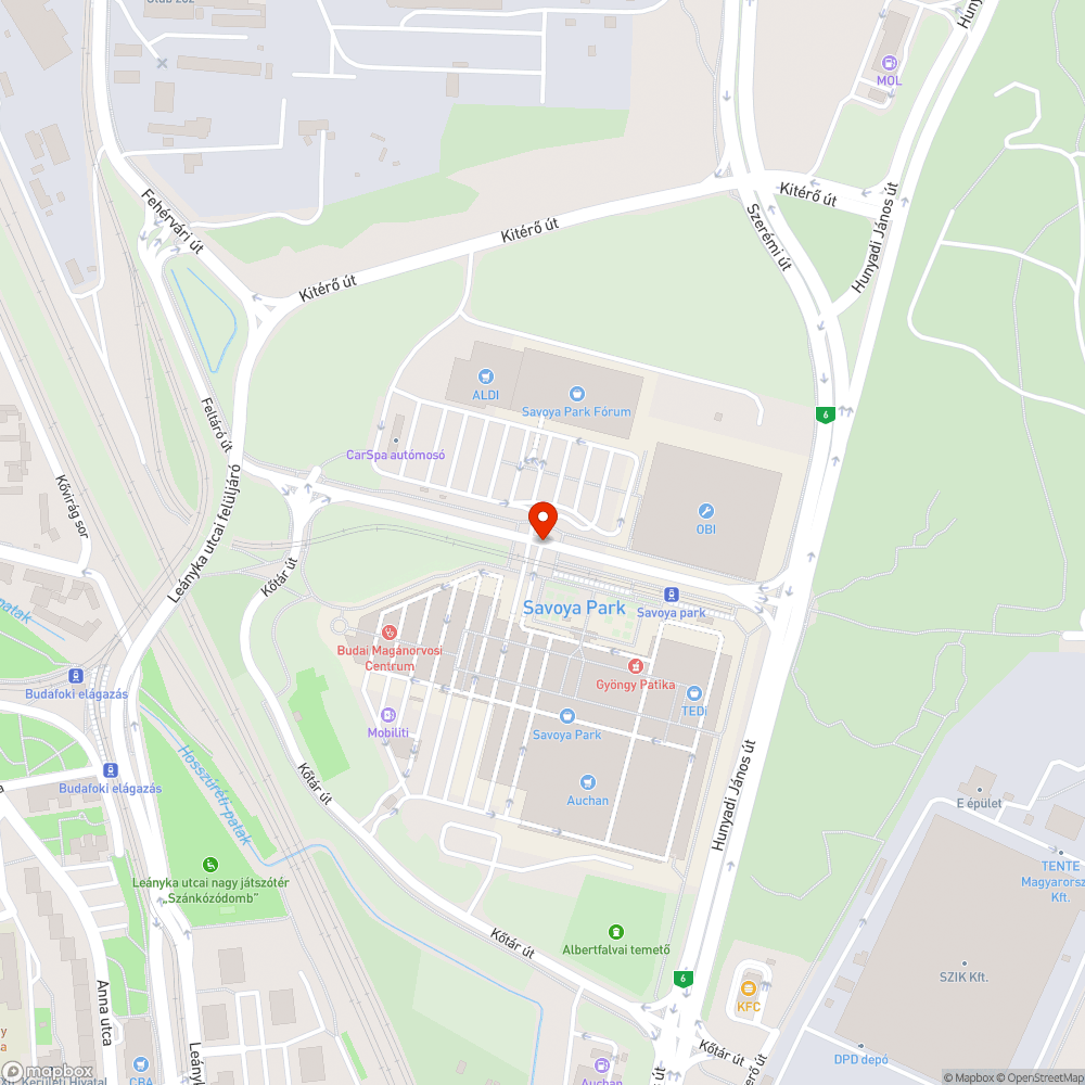 Nagy kátyú bejelentés helye