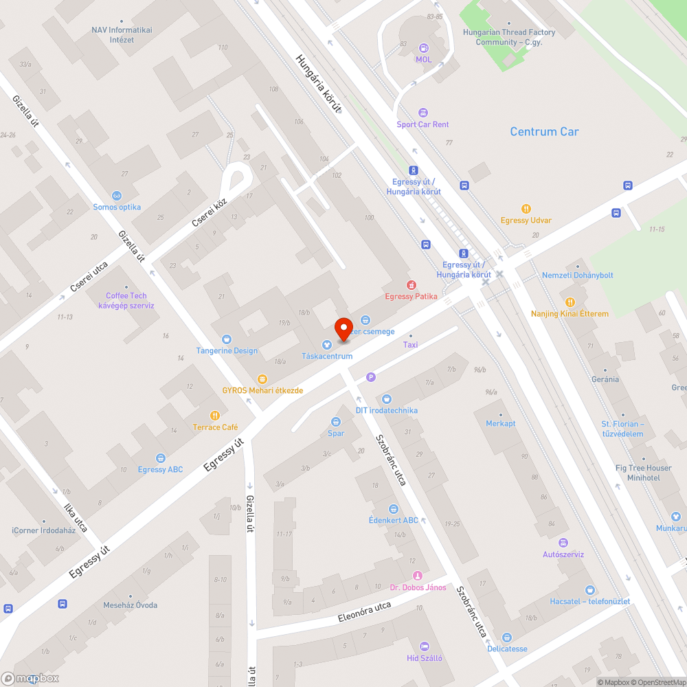 Leszakadt forgalmi tükör bejelentés helye