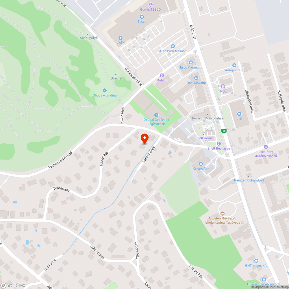 Laborc árok alsó szakaszán felfagyott az aszfalt bejelentés helye