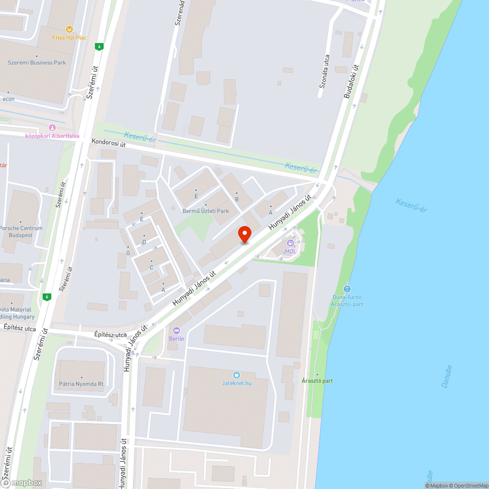 Hunyadi kátyú bejelentés helye