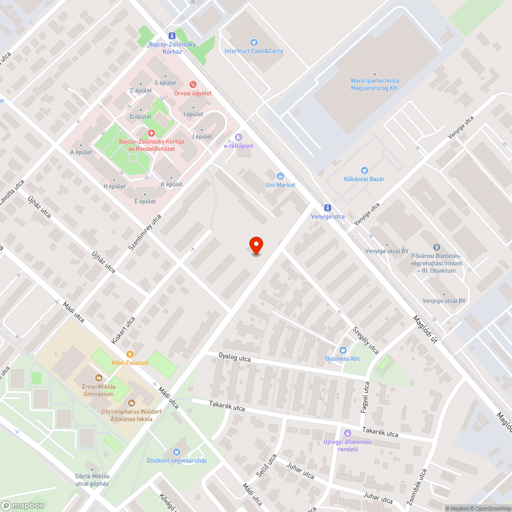 Rongálódott terelő korlát bejelentés helye