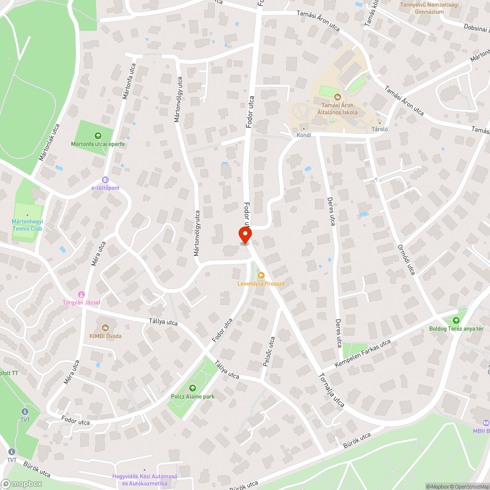 Faültetés FŐKERT bejelentés helye