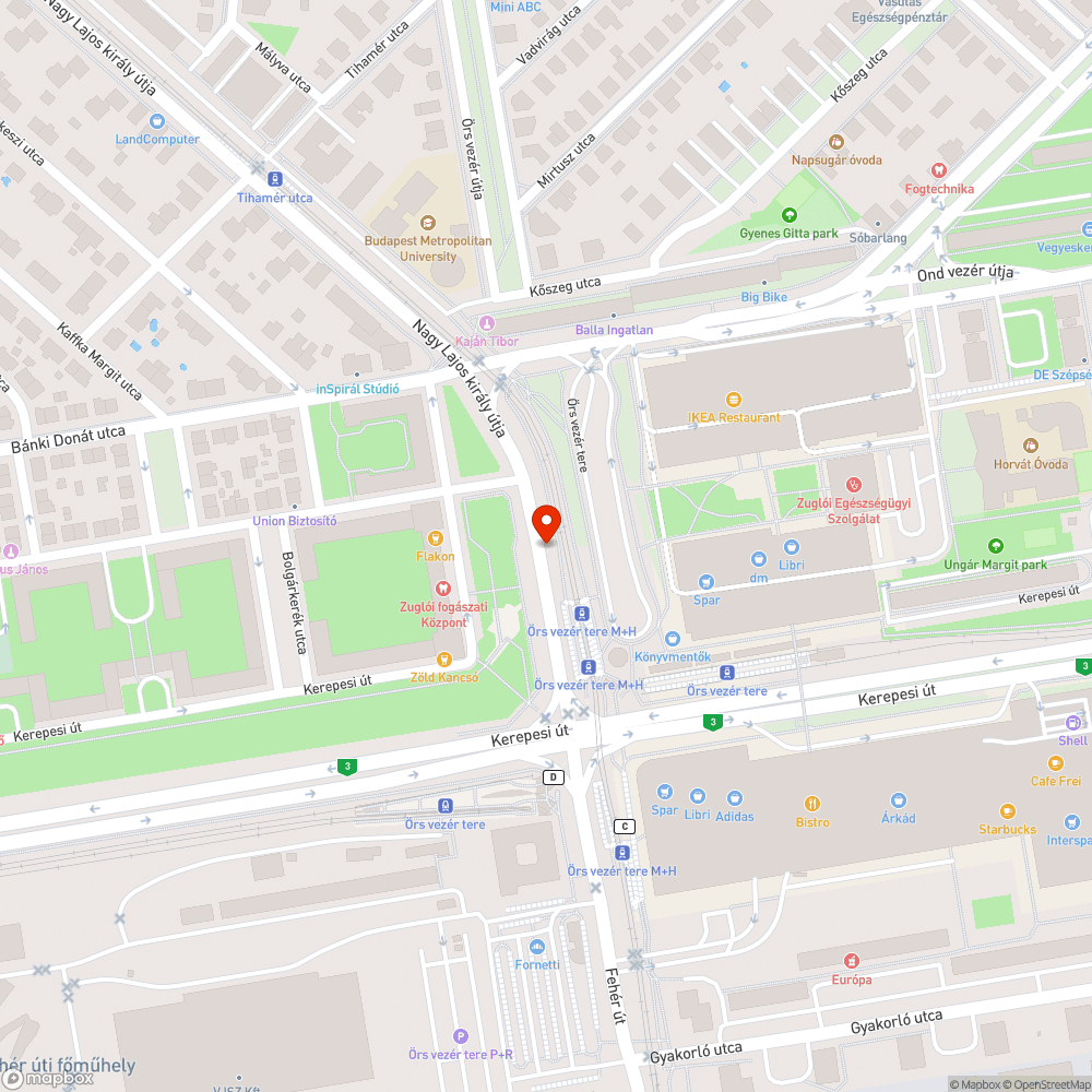 Szegélykő kifordult bejelentés helye