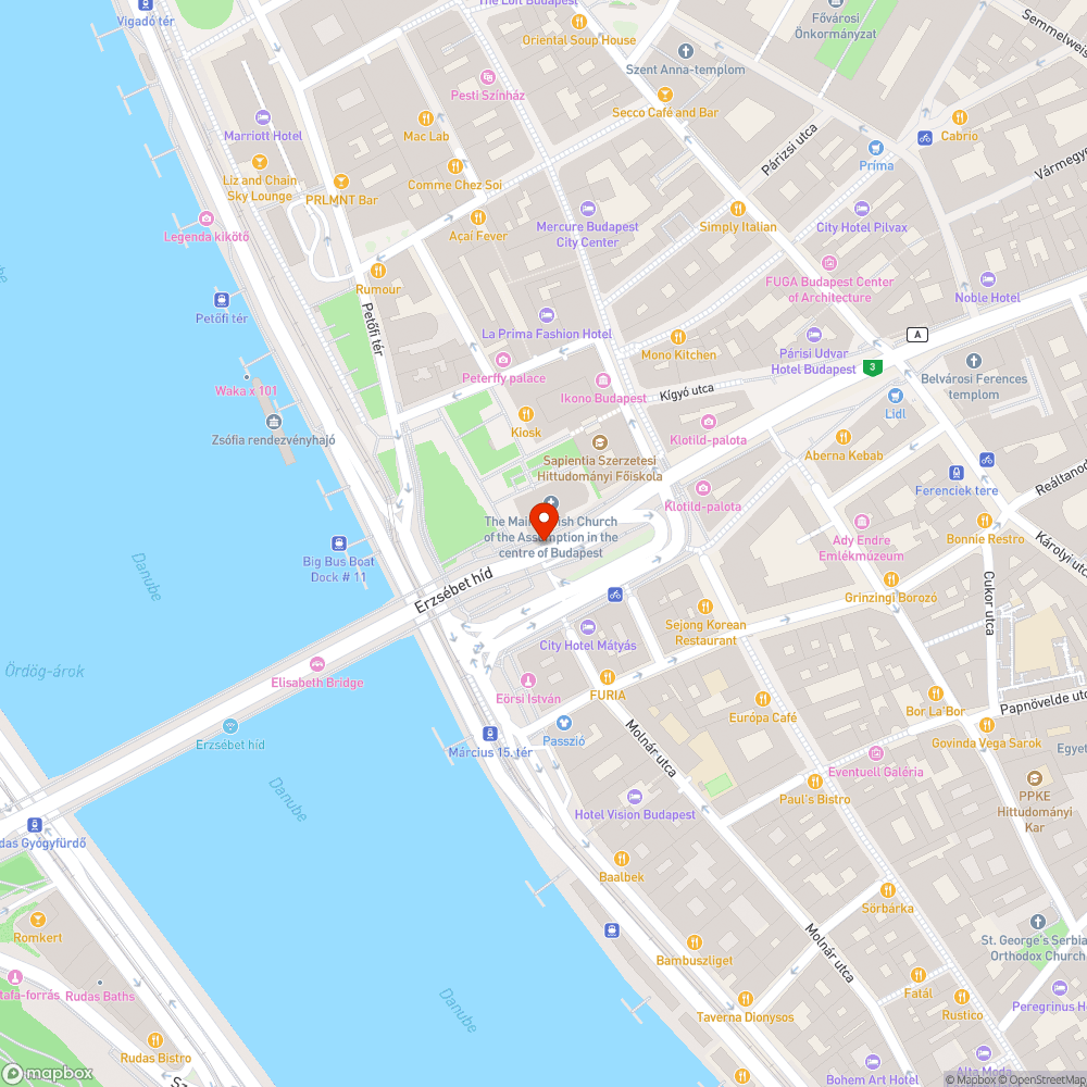 Graffiti a templom oldalán bejelentés helye