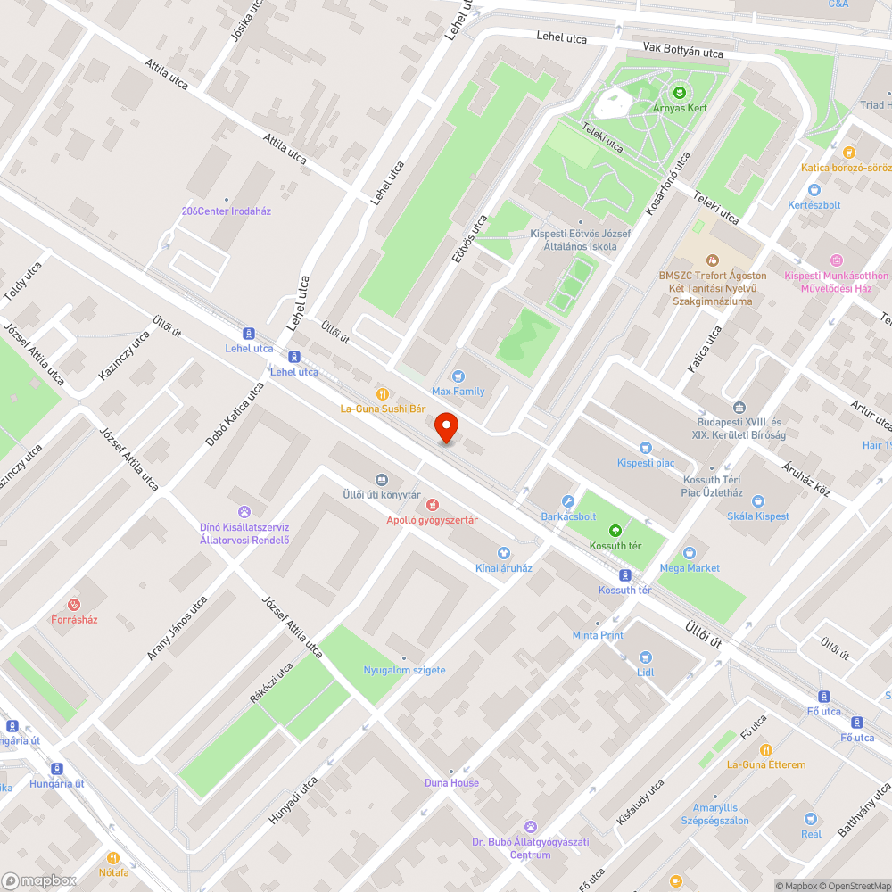 Sérült útszegély bejelentés helye